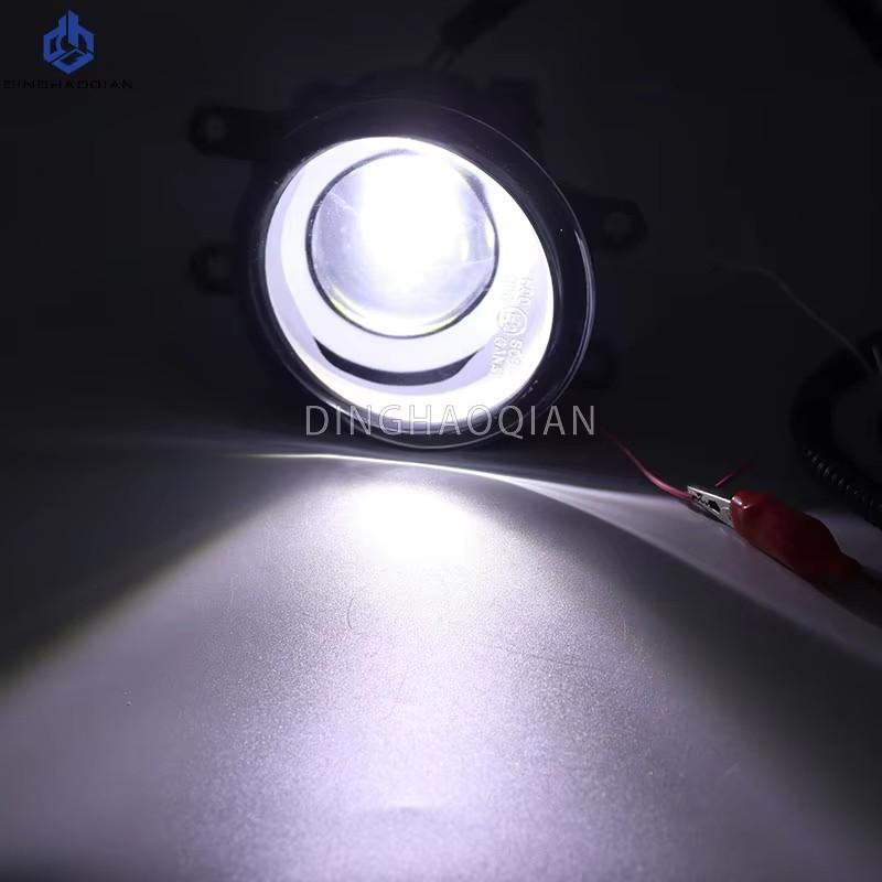 2 Pieces Car Fog Light LED Angel Eye DRL Daytime Running Lamp H11 12V High Bright For Toyota Wish 2009 2010 2011 2012