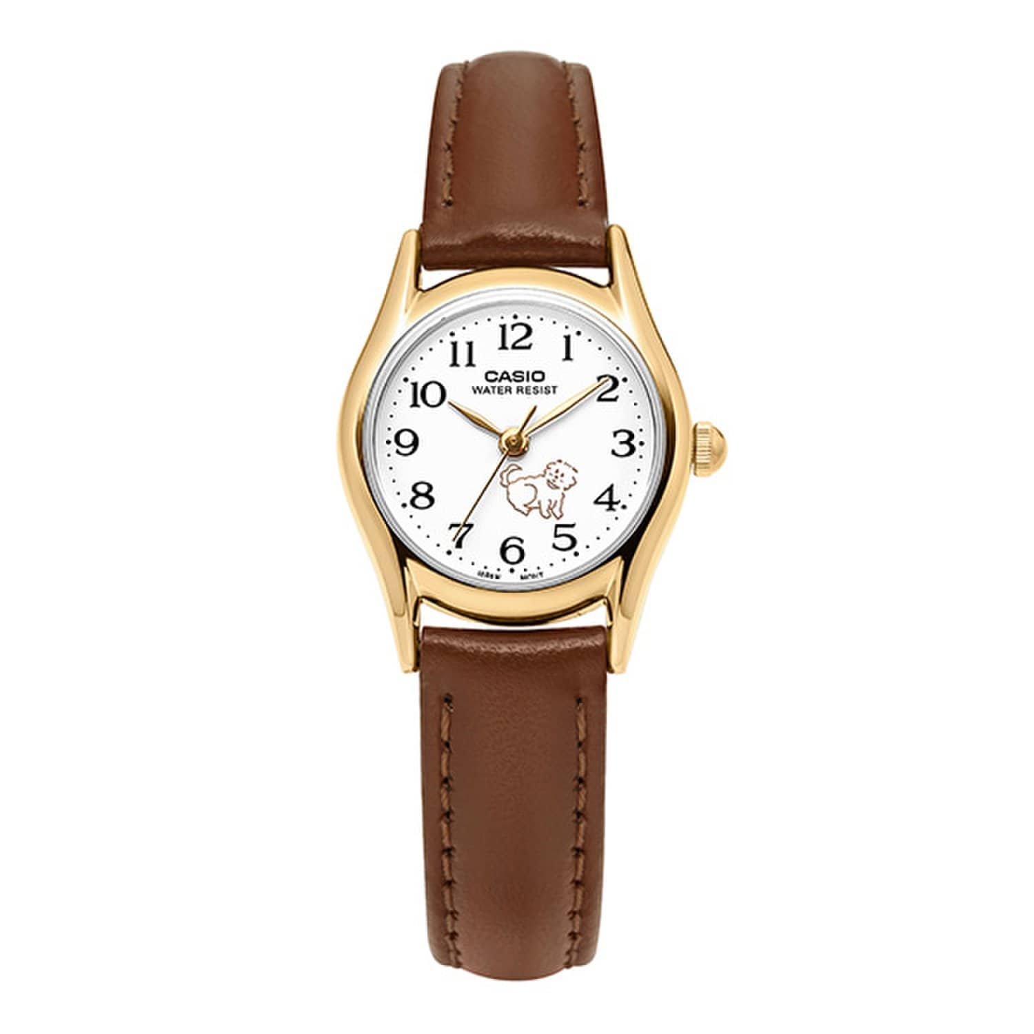 [Casio] LTP-1094Q-7B7RDF (ЛТП-1094Q-7B7) Аналоговые Suneung Студенческие Щенячьи Женские Кожаные Часы