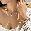 Boho Starfish Scallops Pendant Choker Necklace for Women Elegant Imitation Pearl Tassel Necklace Aesthetic Party Jewelry Gift