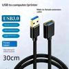 Usb 3.0 Extension Cable Extender Cord Fast Extension Data Transfer Wire 0.3/0.5/1/1.5/2M For Smart Tv One Ssd Pc Laptop