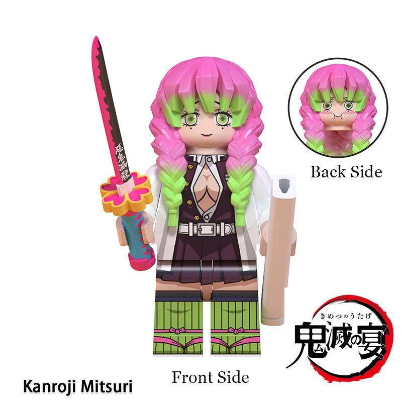 Slayer Assembled Demon Building Blocks Iguro Obanai Kanroji Mitsuri Puzzle Toy