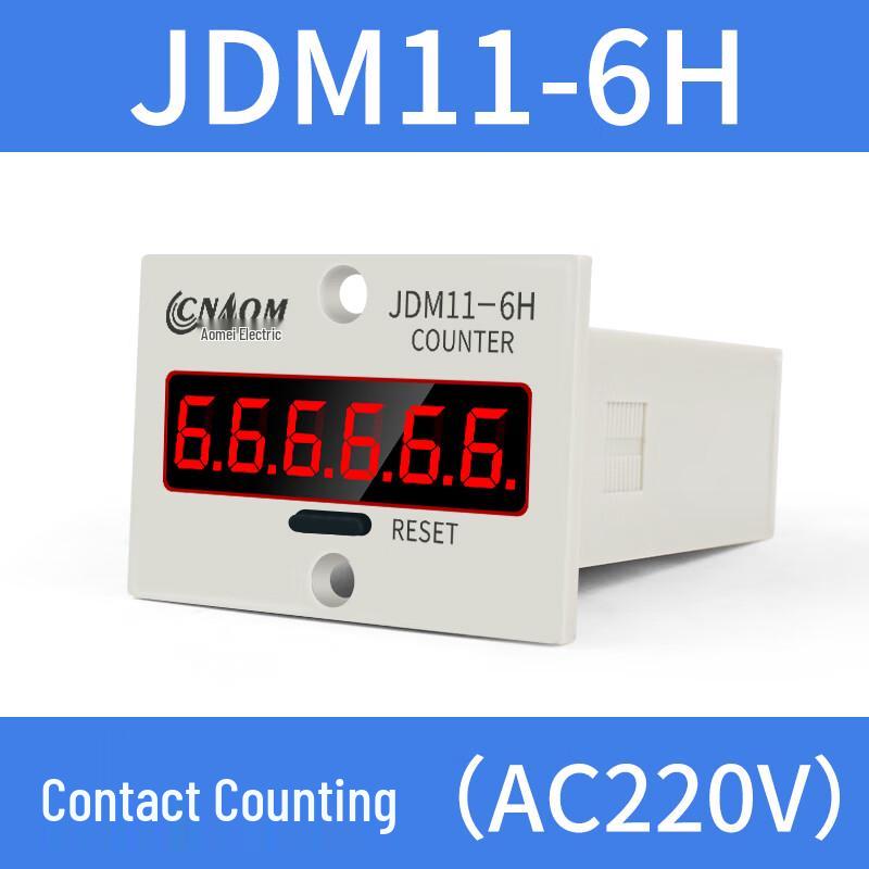 JDM11-6H Digital Accumulative Industrial Counter CN plug (adapter included)