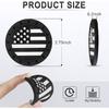 JUSTTOP Car Cup Holder Coaster,American Flag Non-Slip Ert Car Cup Coaster,Car Accessories Interior For Women And Man,4 Pack Black