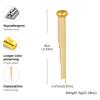 Fashion Long Tassel C-shaped Fake Piercing Ear Clip for Women Gold Plated Stainless Steel Ear Bone Clip On Earrings Ear Cuff