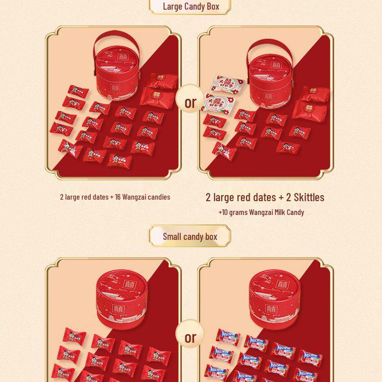 2025 Hochzeits-Süßigkeiten-Geschenkboxen: Vorgefertigt, Elegante Süßigkeiten-Verpackungsbeutel