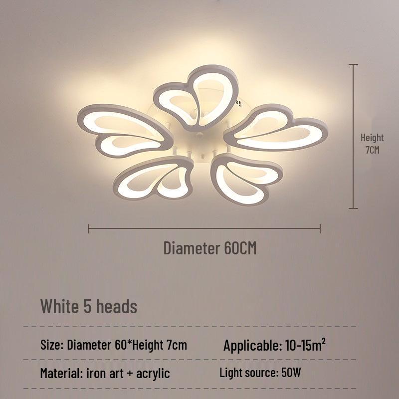Cross-Border LED Creative Ceiling Light for Living Room & Bedroom - Modern, Simple, Acrylic Design