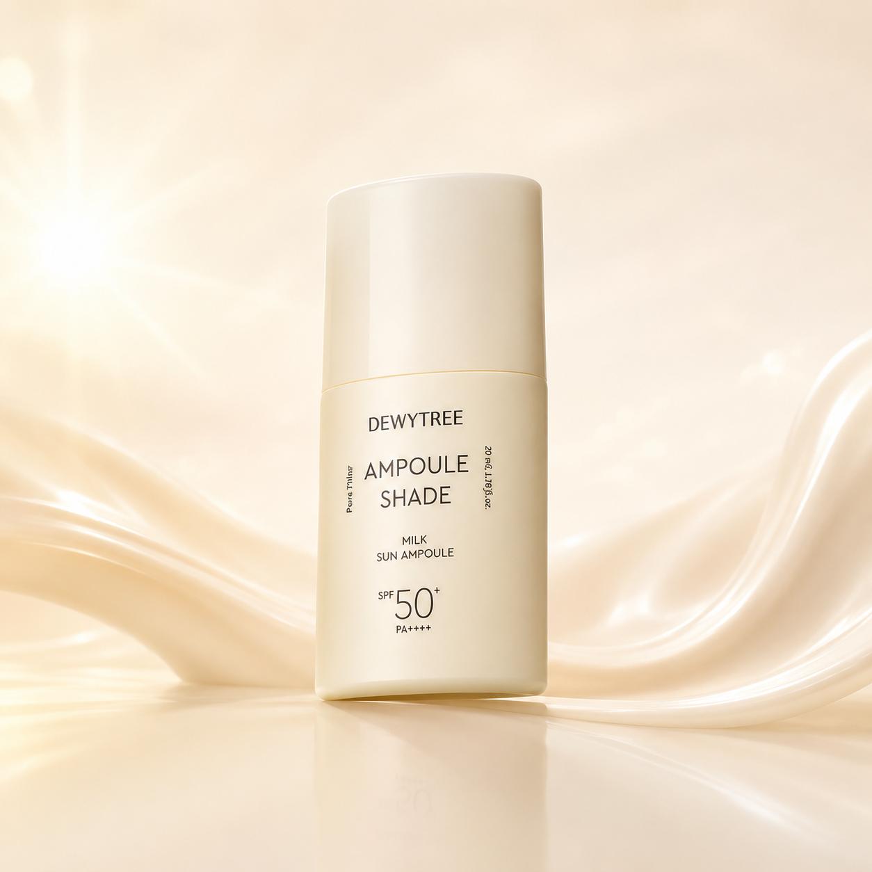 DEWYTREE Ампульная Защитная Молочная Сыворотка от Солнца SPF50+ PA++++ 35мл – Увлажняющая Солнцезащитная Сыворотка