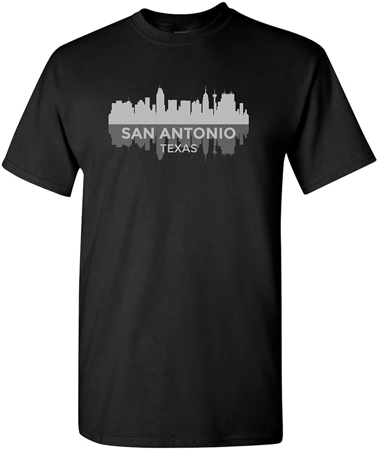 San Antonio Texas Skyline - State City Hometown Pride T Shirt - Black M