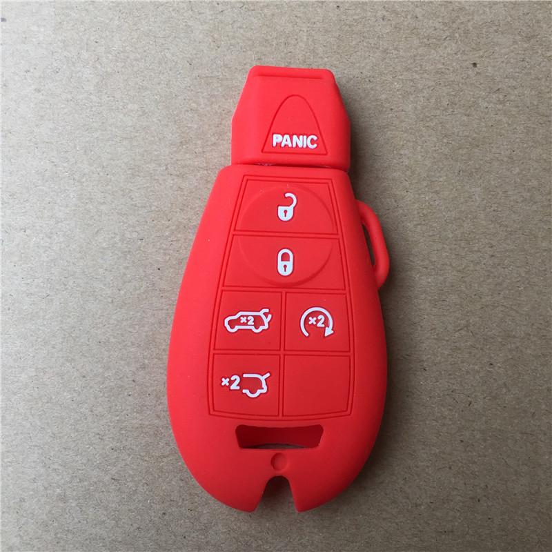 

6 Button silicone car Key cover case For Chrysler for Jeep for Dodge Grand Caravan Durango Charger Journey Key Case