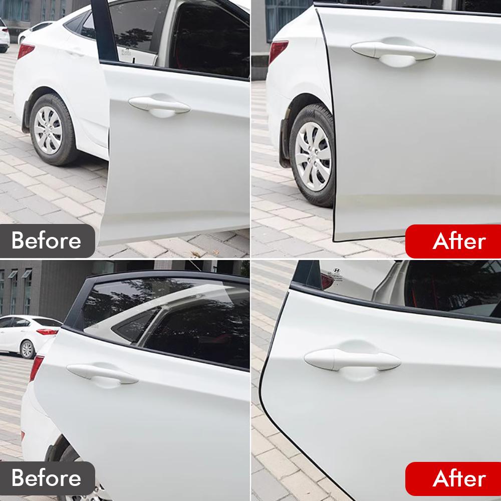 5M Car Door Edge Guard Trim Moulding Strip Rubber Anti Scratch Universal U Type Transparent Seal Protector Styling Adhesive Interior Mirrors 6