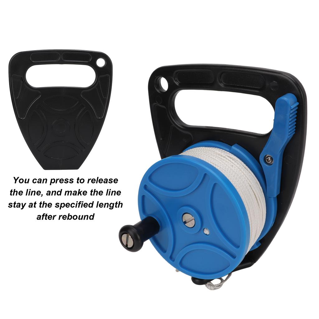Diving Reels   Rope Spool Finger Reel Multi Purpose with 8300CM White Line for Cave Exile Diving