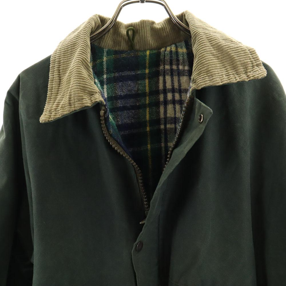 OLD 90s Made in England oiled jacket S khaki coat Men's Used