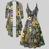 3D  Printed  Set Dress Coat ,  Gorgeous Colors Fashion Print,suitable for Various Scene Fashion Styles