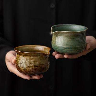 Japanese Style Ceramic Matcha Bowl High Temperature Resistant Kiln Discoloration Matcha Brewing Cup Kung Fu Tea Set Accessories