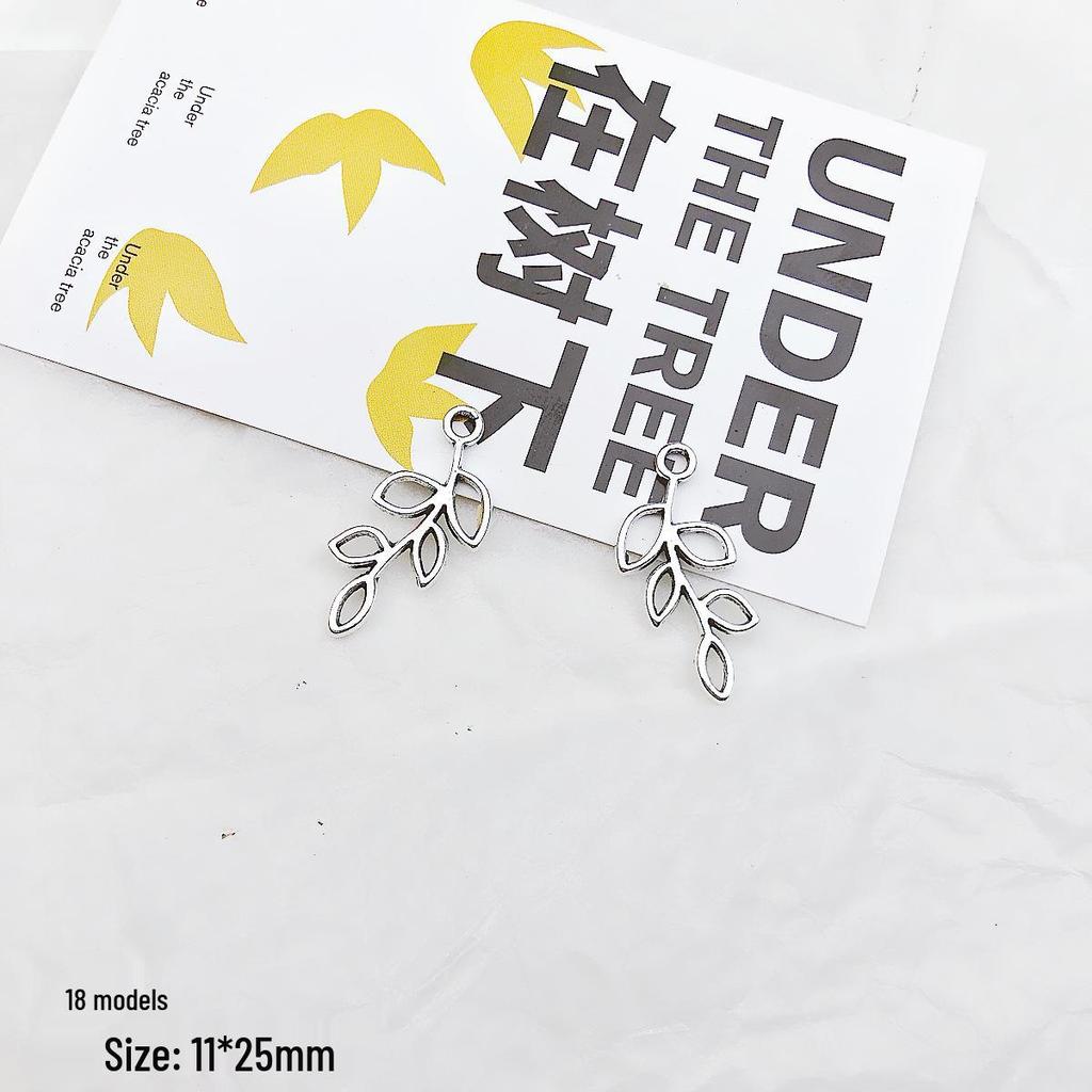 Retro Heart & Flower Pendant Earrings - Handmade Accessories