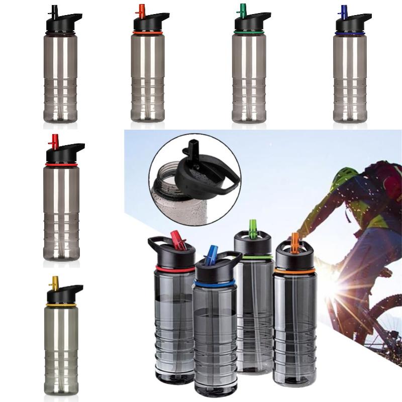 Sports Straw 800ml Water Bottle Leakproof Bpa Free Large Outdoor Fitness Bicycle