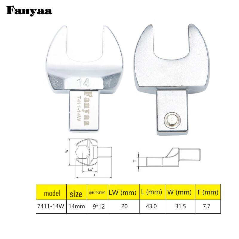 Clés dynamométriques Fanyaa Inserts à fourche