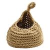High Quality Home Woven Basket Hanging Storage Hanging Wall Jute Vegetable Wall Mount 1pcs Hanging Basket 6 Size