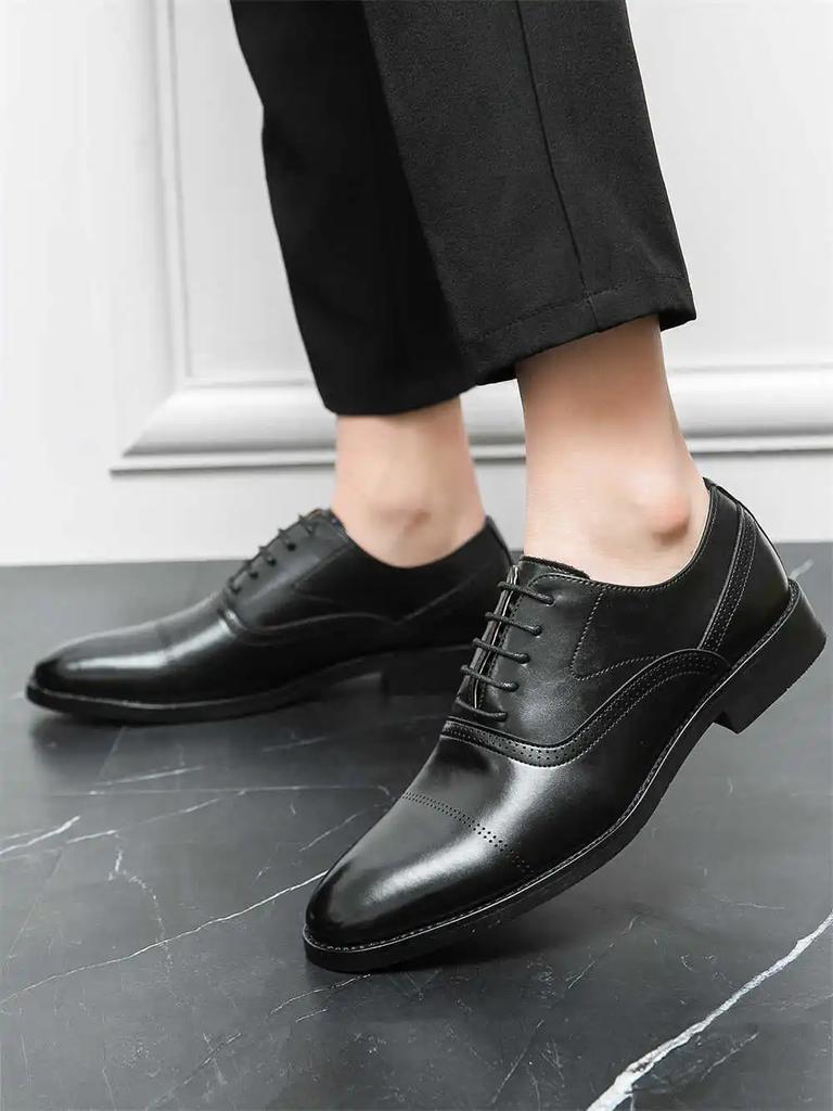Super Big Size Autumn Black Dress Heels White Dress Shoes For Men Lace-up Shoes Sneakers Sport Super Cozy Branded Scarp