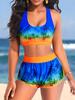 2025 New Bikini Sexy Beach Swimwear Women's Summer Fashion Design Printed Swimwear Bikini Set Women's Two Piece Swimwear