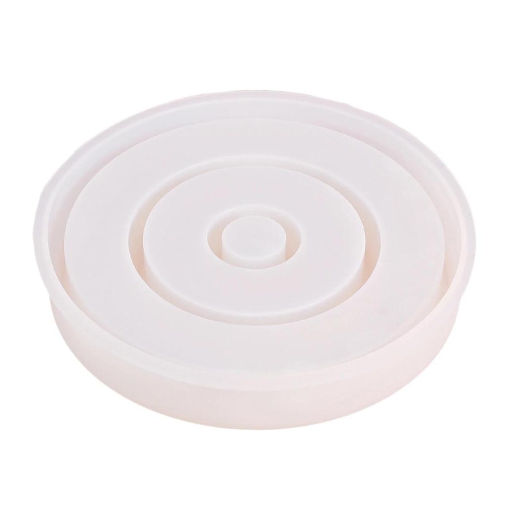 1 szt. Świecznik taca forma koło tynk silikonowy szminka pudełko do przechowywania formy DIY taca do wyrobu biżuterii