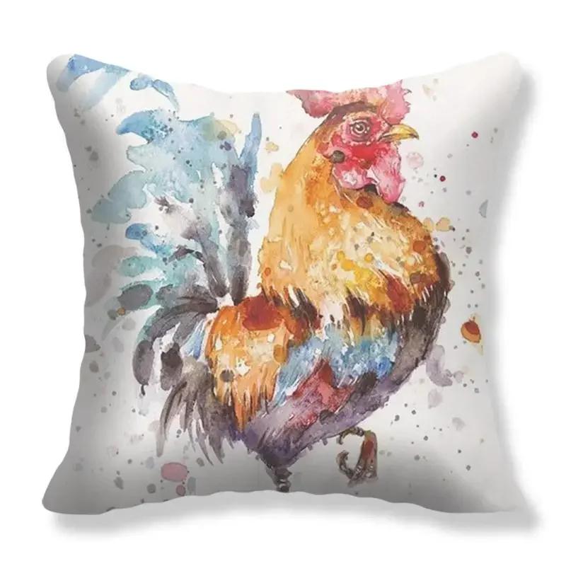 Sofa Cushion Cover Home Pillow Cartoon Funny Love Animal Cat Print Decoration