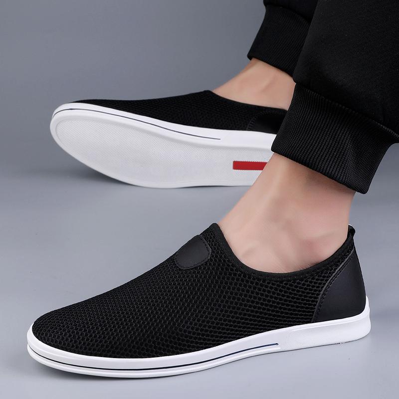 Fashion 2025 Breathable Male Driving Shoes Men Soft Casual Summer Shoes All-match Mens Slip on Shoes Hollow Out Luxury Brand Loafers Men