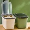Flour Bin Large Capacity Airtight Rice Grain Bucket Organization Food Storage Container for Snack Bread Pet Food Rice Sugar