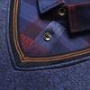 Vintage Plaid Sweater Pullover Men Thick Warm Knitwear Winter Autumn Patchwork Men's Fleeced Polo Collar Pullovers