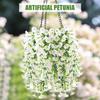 2Pcs Artificial Hanging Plants Fake Hanging Plant Faux Eucalyptus Leaf Greenery Vine Outdoor UV Resistant Plastic Plants