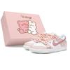 Dunk Low top Buty Skateboardowe Damskie Białe Różowe DH9765-102(Teamp-)