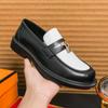 Business Men Loafers Comfortable Stylish Round Toe Small Leather Shoes Men Gentlemen's Office Social Shoes in Sizes 38-46