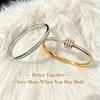 Anti-Tarnish Roman Numeral Crystal Bangle - Available Individually or As a Pair
