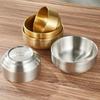 ZISIZ Gold Insulated Stainless Steel Rice Bowl with Lid