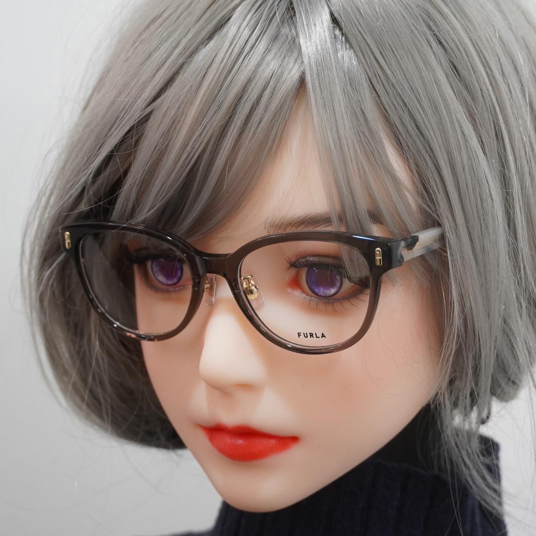 Used New and unused FURLA Clear Gray Glasses Interchangeable Lenses Women s