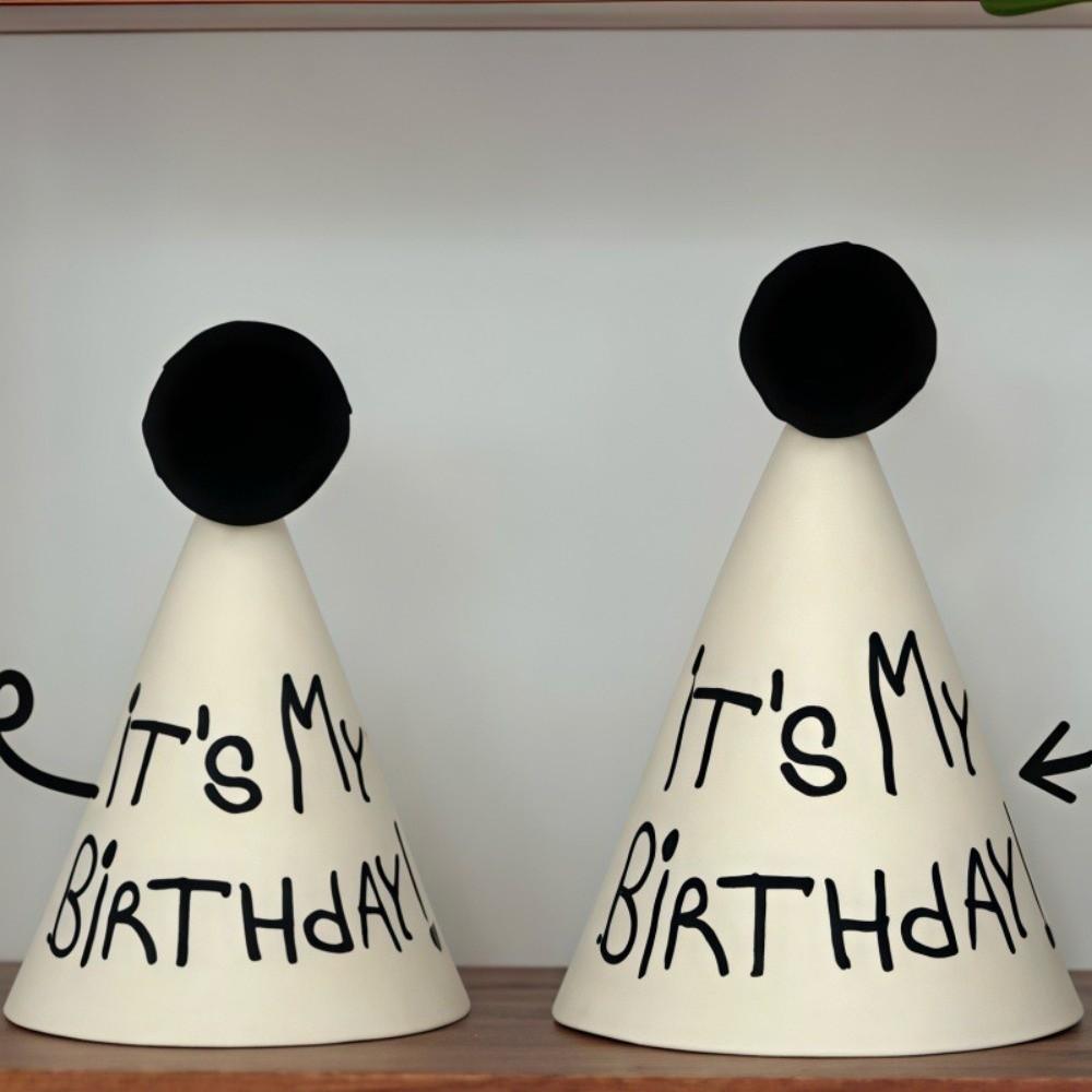 Non-Woven Fabric Graffiti Birthday Hat Hand-Drawn Princess Birthday Hat Birthday Celebration