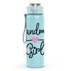 1PC Grandmas Girl Cursive Lettering Art 750ml Color Plastic Sports Water Bottle Leakproof Flip Straw Lid Suitable for Sports Office Home Use
