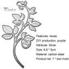 Emboss Paper Card Leave Shape Easy To Use Carbon Steel Delicate Cutting Die for Greeting Card