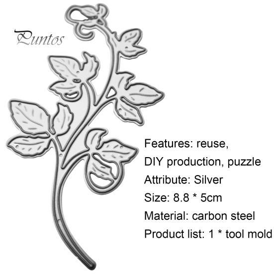 Emboss Paper Card Leave Shape Easy To Use Carbon Steel Delicate Cutting Die for Greeting Card
