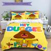 3pcs Hey Duggee3 Design Cover Set - HD Printed Bedding with 1 Cover and 2 Pillowcases - Perfect for Home and Dorm Decor