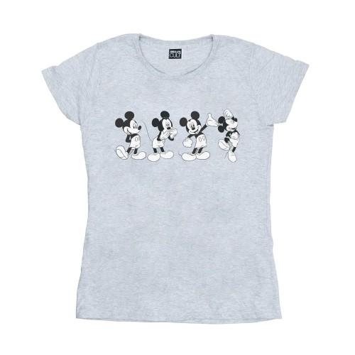 Disney Womens/Ladies Mickey Mouse Four Emotions Cotton T-Shirt