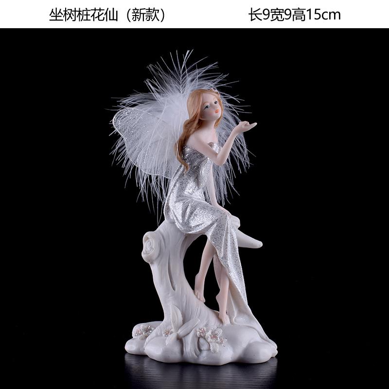 Fairy Beauty Angel Ornaments Resin Doll Cute Girl Wedding Gift Decorative Home Accessories Things For Room Decoration