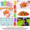 50 Grids Gummy Molds Bear Candy Silicone with 2 Droppers Silicone Non-stick Chocolate Molds DIY Multi-Shape Jelly Fondant Tools