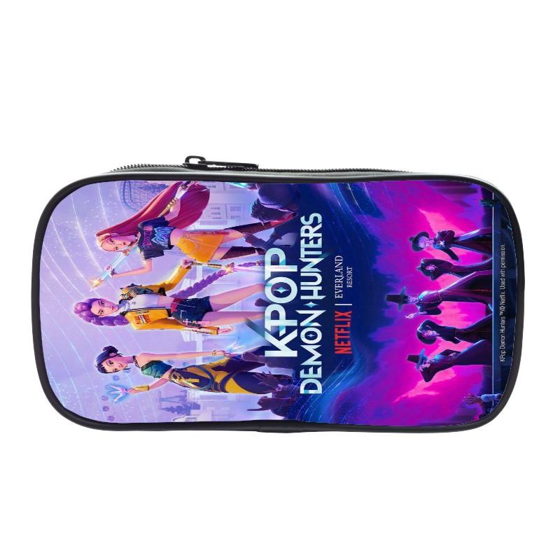 New Printed Witch Huntrix Kpop Student Pencil Bag Kpop Storage Stationery Bag Pencil Bag Men and Women