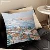 Winter Holiday Town Cushion Cover Car Throw Pillow Case For Sofa Car Christmas Gift 40x40cm 45x45cm