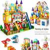 Rotating Windmill & Ferris Wheel Building Blocks Toy for Kids