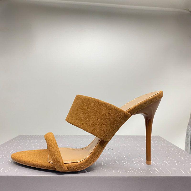 

Летние универсальные босоножки на высоком каблуке-шпильке с квадратным носком для женщин, 2025 39 хаки