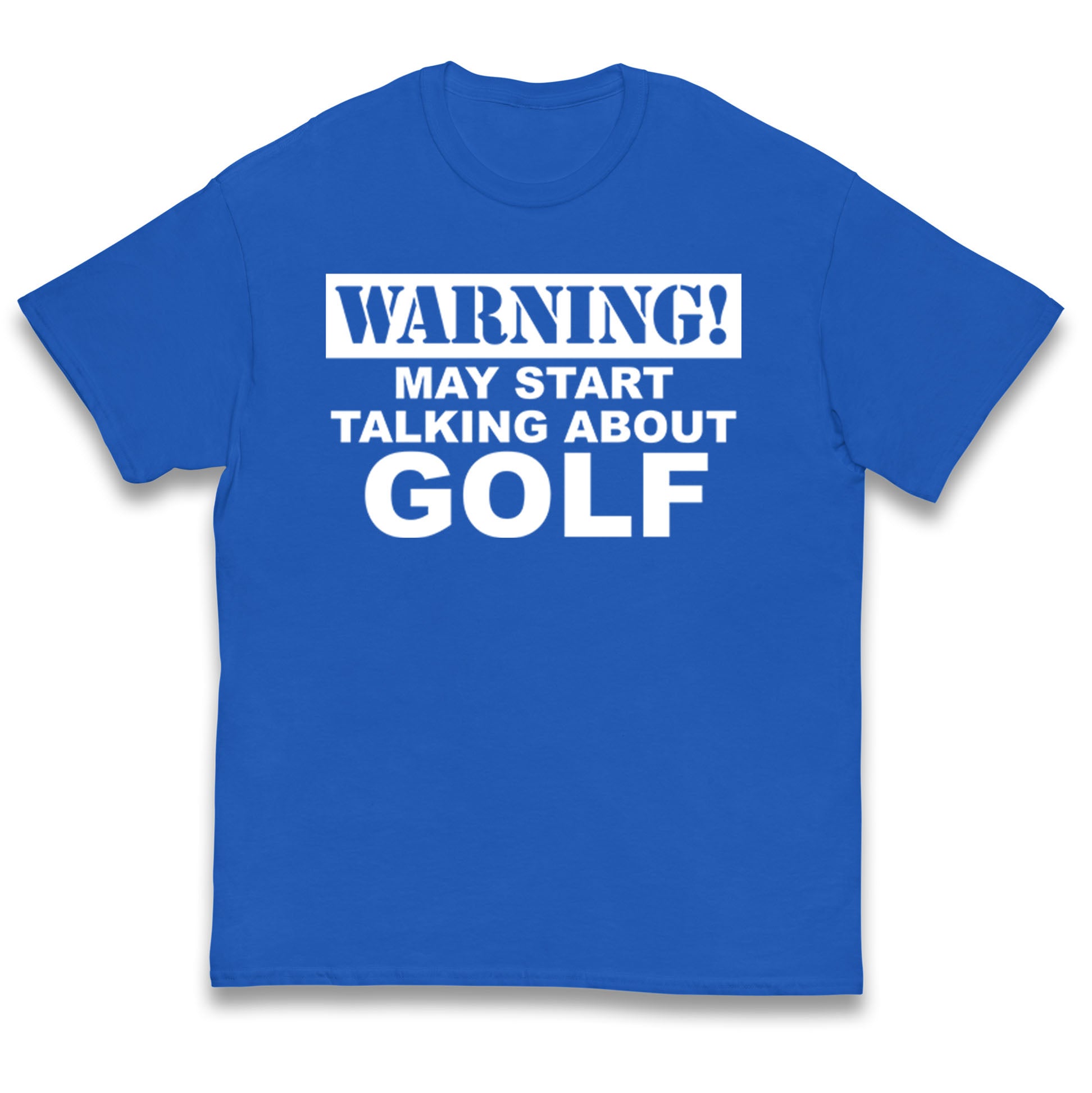 Warning May Start Talking About Golf Kids T Shirt 140