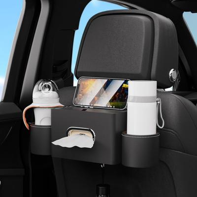 EXCEREY Multifunctional Car Storage Car Tissue Car Cup Holder with 2 Cell Phone Multifunctional and Durable Backseat Storage Convenient Car Storage