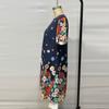 Fashion Short Sleeve Printed Loose Women's Dresses Summer Round Neck Elegant A Line Casual Floral Dress Ladies Vintage Slim Fit Female Dress 26176